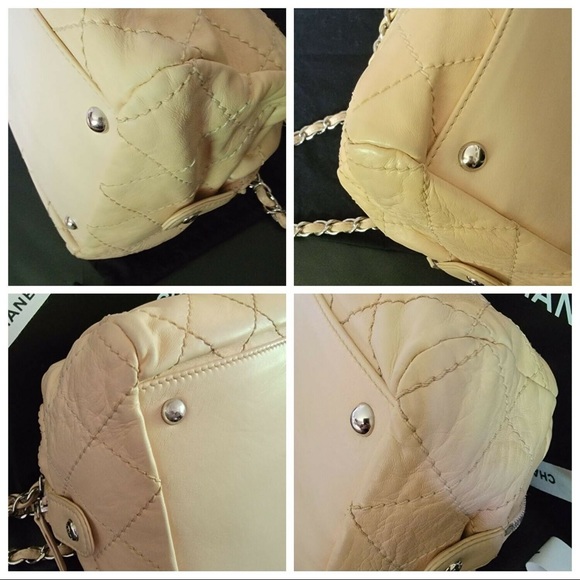 Chanel Authentic Beige Lambskin Bag - Picture 7 of 12